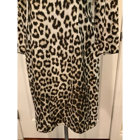 rag & bone Gray Brown Black "Short Leopard Dress" Silk Shift, Size 4, NWT! - Picture 4 of 10